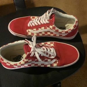 Vans red white suede size 11. Great condition new like
